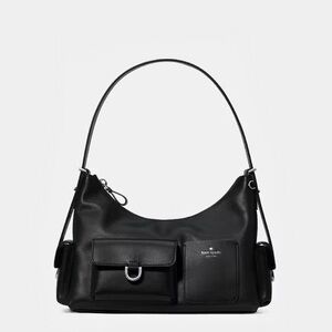 ♠️Kate Spade New York Cargo Leather Shoulder Bag, Black NEW NWT